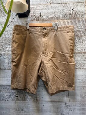 Goodfellow & Co | Men's "The Every Wear Short" Chino Cotton Shorts - 36, Tan